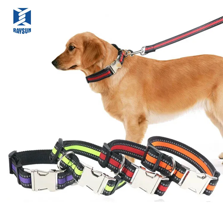 

Dog accessories reflective pet collar and leash wholesale harness retractable, Customized color