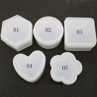 

Hexagonal storage box crystal drop plastic mold mirror square silicone resin mold