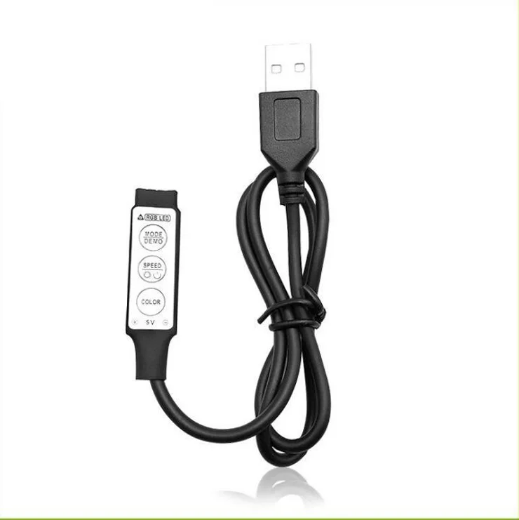 

Mini 3-key USB Controller Manual for RGB LED Strip Light Colorful Dimmer