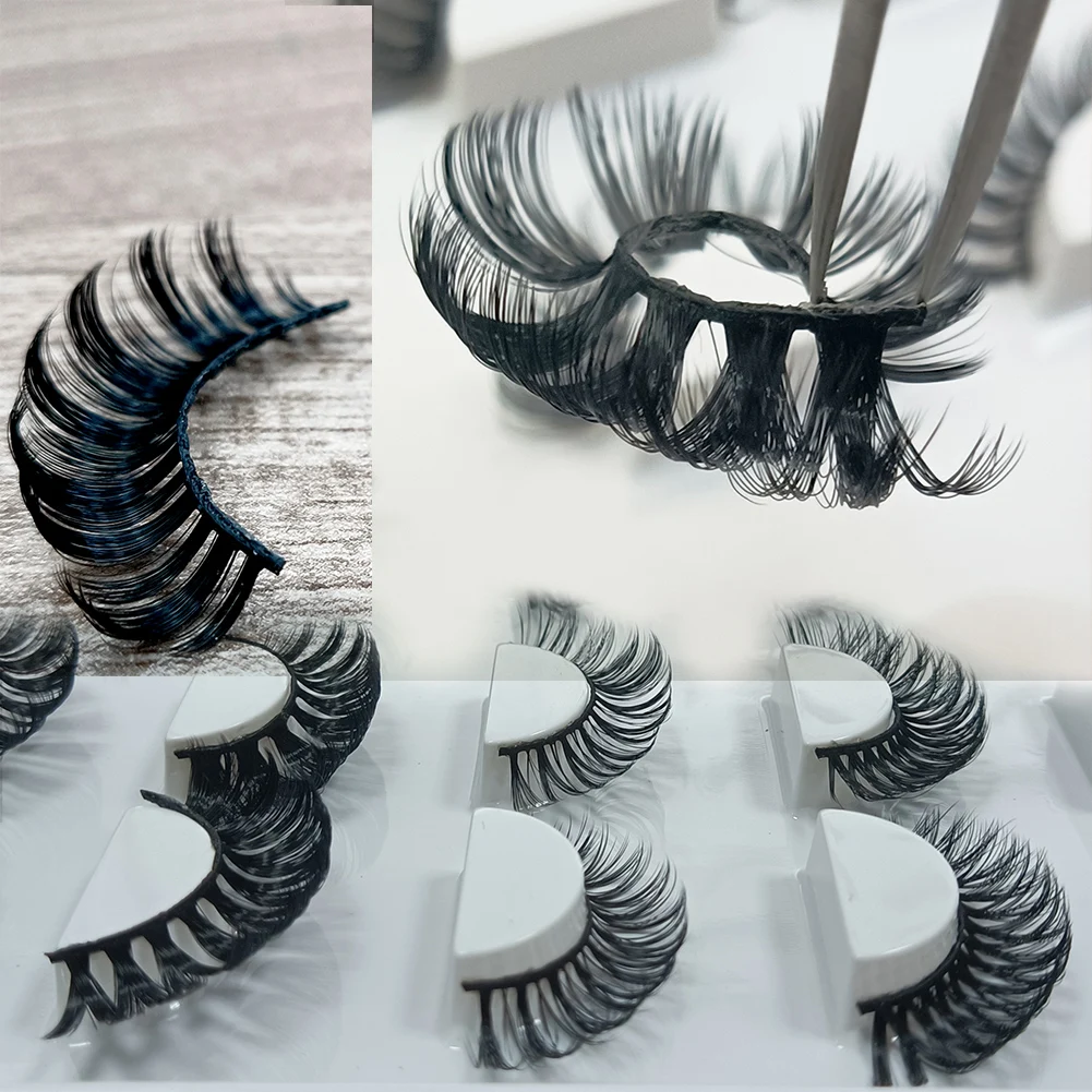 

Wholesale Fluffy Mink Eyelashes 25mm 3d Mink Eyelash Custom Private Label Packaging Box Real d curl Russian Strip Lashes