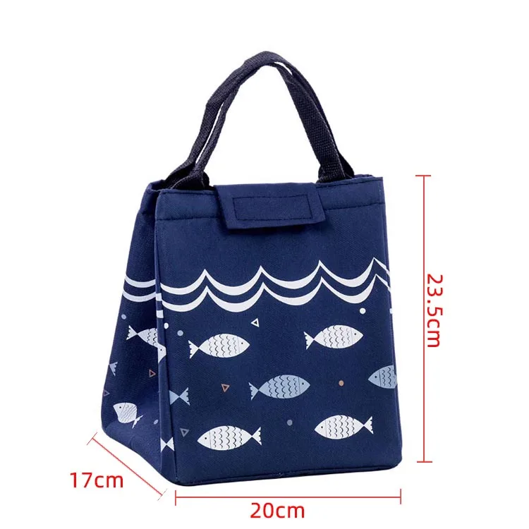 
2020 New Fashion Portable Lunch Bag Pouch Storage Box Insulated Thermal Bento Cooler Picnic Tote Bag Waterproof Lunch Container 