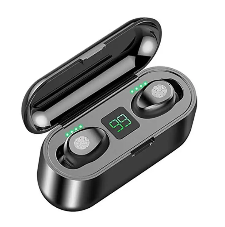 

Best selling new touch tws invisible headset waterproof mini wireless sport earphone F9 tws, Black,white