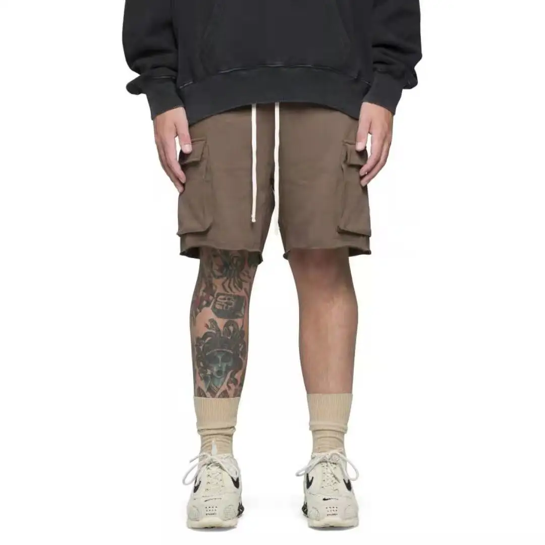 

Wholesale Price Two Big Pockets Solid Colors Cargo Shorts, Shown