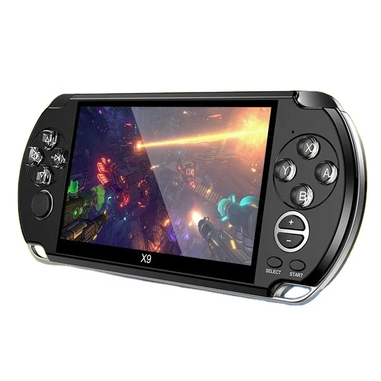 

5 inch LCD Color Handheld Gaming Player 8GB X9 Game Console Built-in 3000 Classic Games