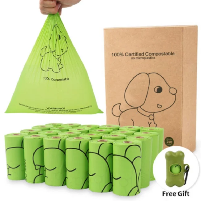 

custom logo printed biodegradable dog waste bag wholesale dog poop bag dog poop bags luxury, Customized color