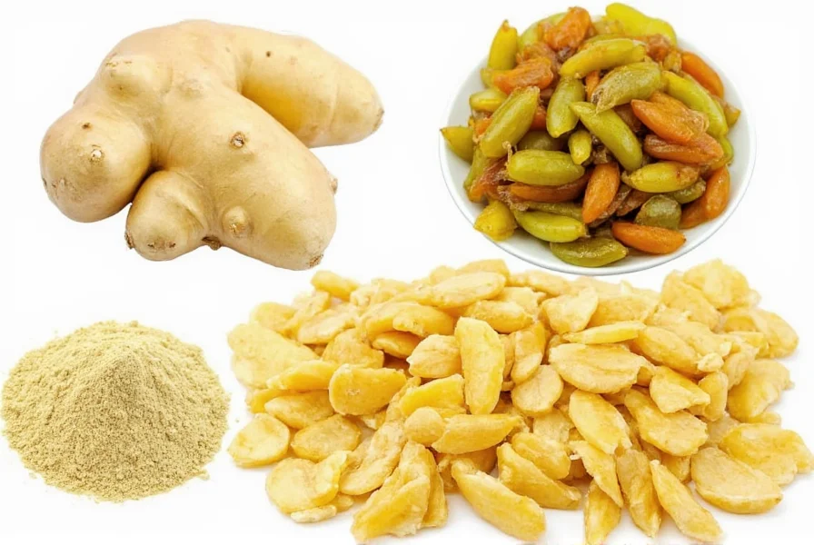 Ginger preservation methods including frozen ginger, pickled ginger, and dried ginger powder