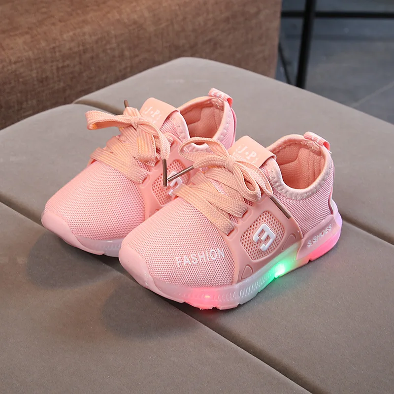 

Autumn new children's LED lights kid shoes boys and girls luminous sports casual shoes non-slip baby shoes BG089, Photo