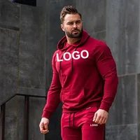 

High Quality Premium Oversized No Label Red Casual Hip Hop Street Style Hoodie With Pocket