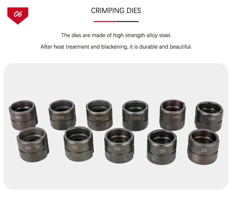 Ton Hydraulic Crimping Heads Double Acting Hydraulic Hose Crimping Machine Hydraulic Crimping Tools