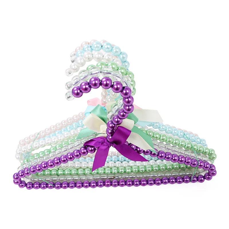 Wholesale plastic display pearl coat cloth hanger for clothing