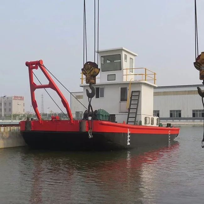 

Work Boat with Propellers for self propulsion applied for dredger work, Customer's request