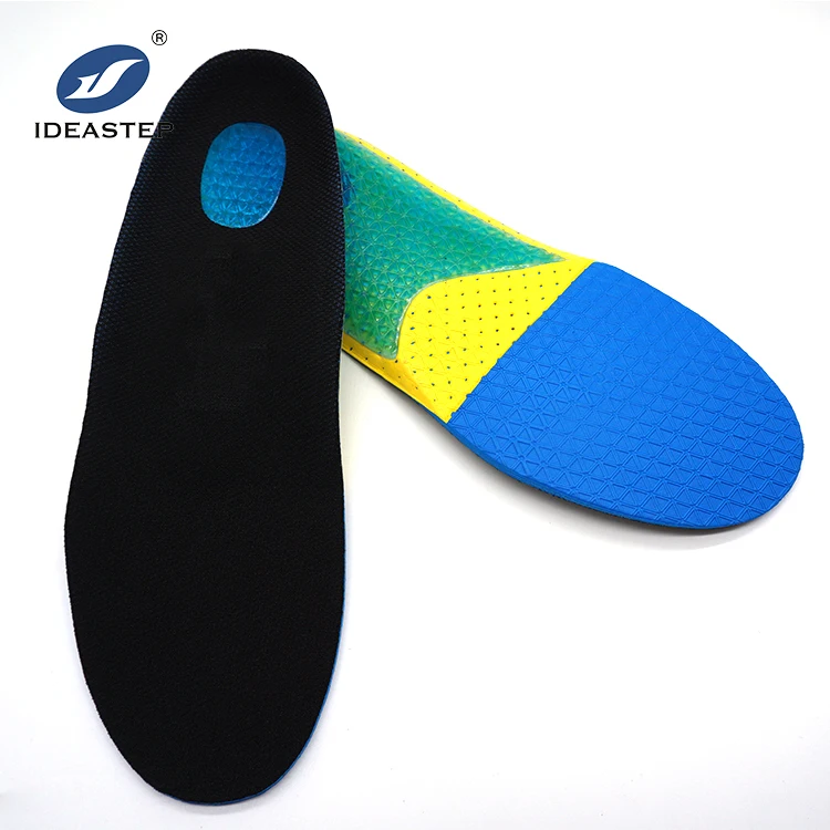 

Ideastep comfortable sport insole for basketball hiking walking soft TPE GEL shock absorption footwear inserts, Customized