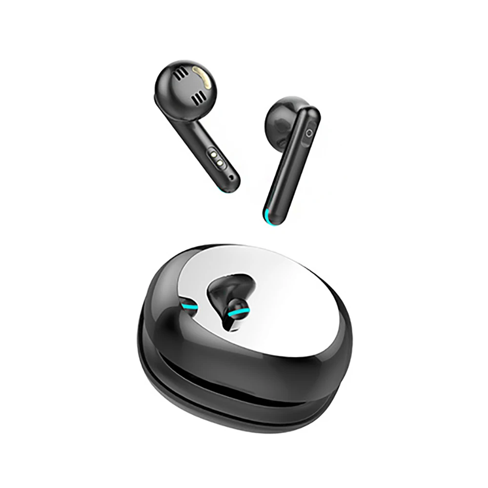 

2021 new cross-border TWS low power game and a half into sports wireless fingerprint touch power digital display BT headset