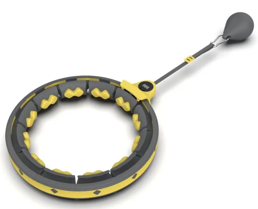 

24-section detachable hula hoops LED screen smart hula hoops, glides smoothly adjustable weight ball fitness hula hoops