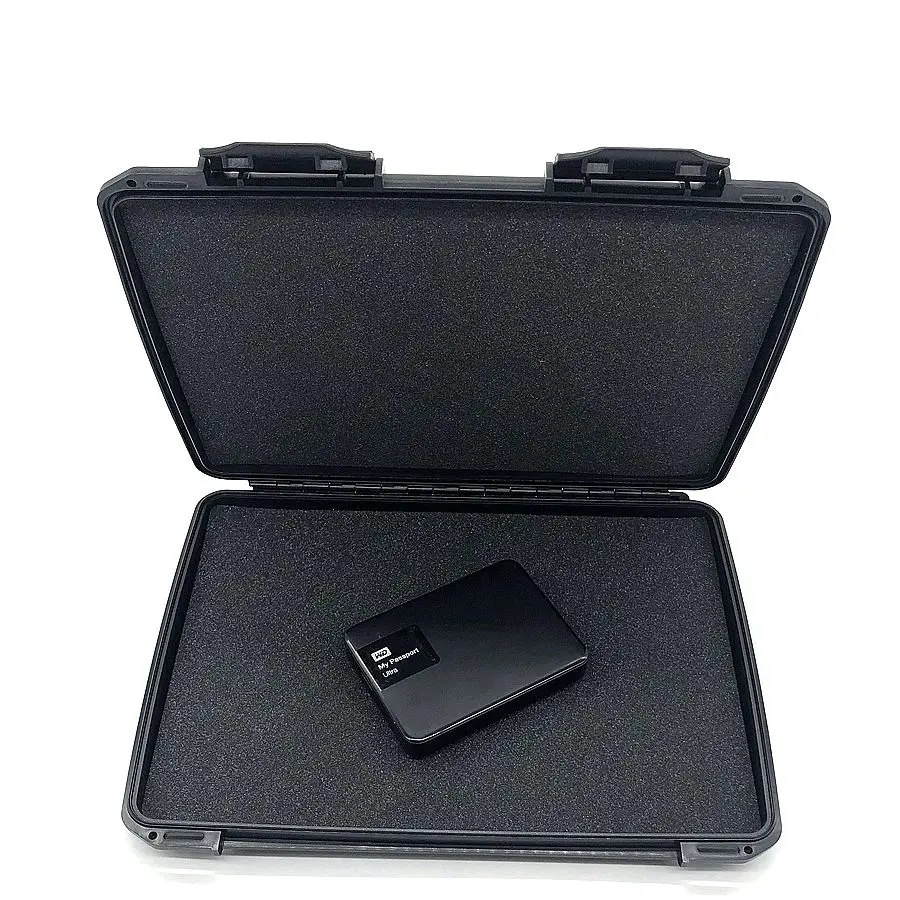 

Hard drive case eva Plastic storage Head tool case, Black