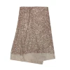 Fashion design stripe color changing reversible sequin embroidery fabric for dress