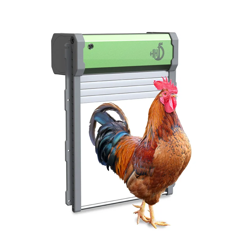HHD Solar Powered Automatic Chicken Coop Door with Light Sensing Mode  High Quality for Fram Use