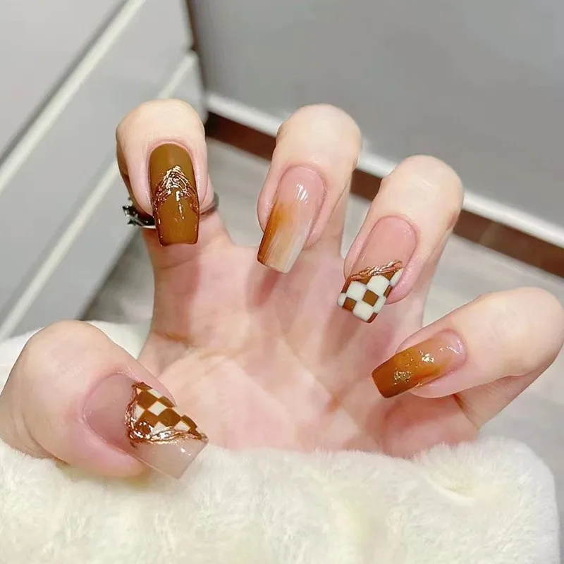

Press on Nailabelth Glue Stiletto Pointy Almond Nails Press on Artificial Fingernails Design Finger False Artificial Nail Tip