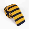 PGTE0683 Man Striped Knit Tie Polyester Flat Fashion Tie Multicolor Neck Tie