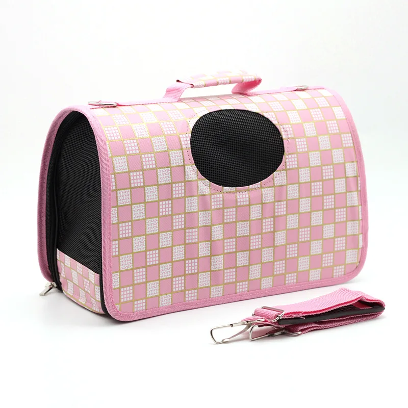 

Hot selling Pets' travel bags foldable shoulder messenger handbag breathable cat dog pet travel carrier bag