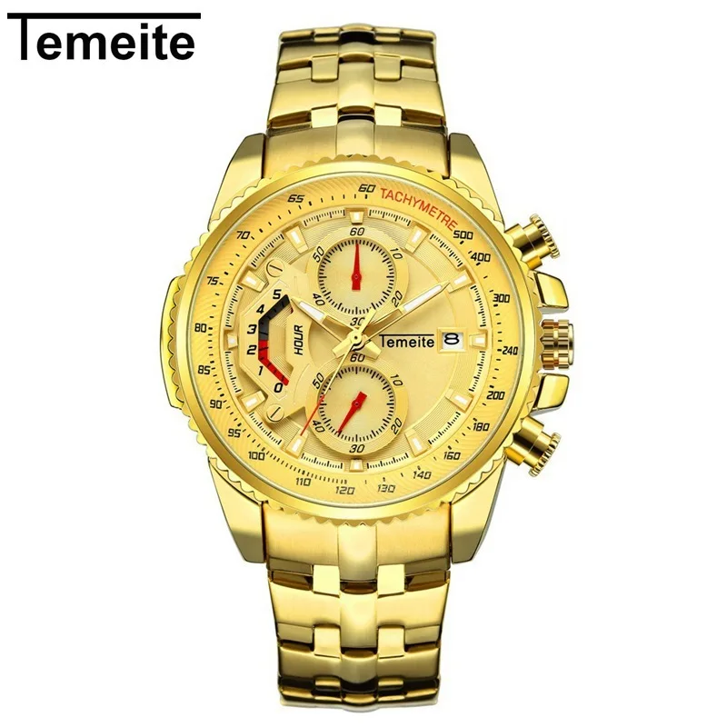 

2021 Quartz Mens Watches Top Brand Luxury Golden aviation watch watches Stainless Steel Strap Military Oversize Wristwatch, Multi colors