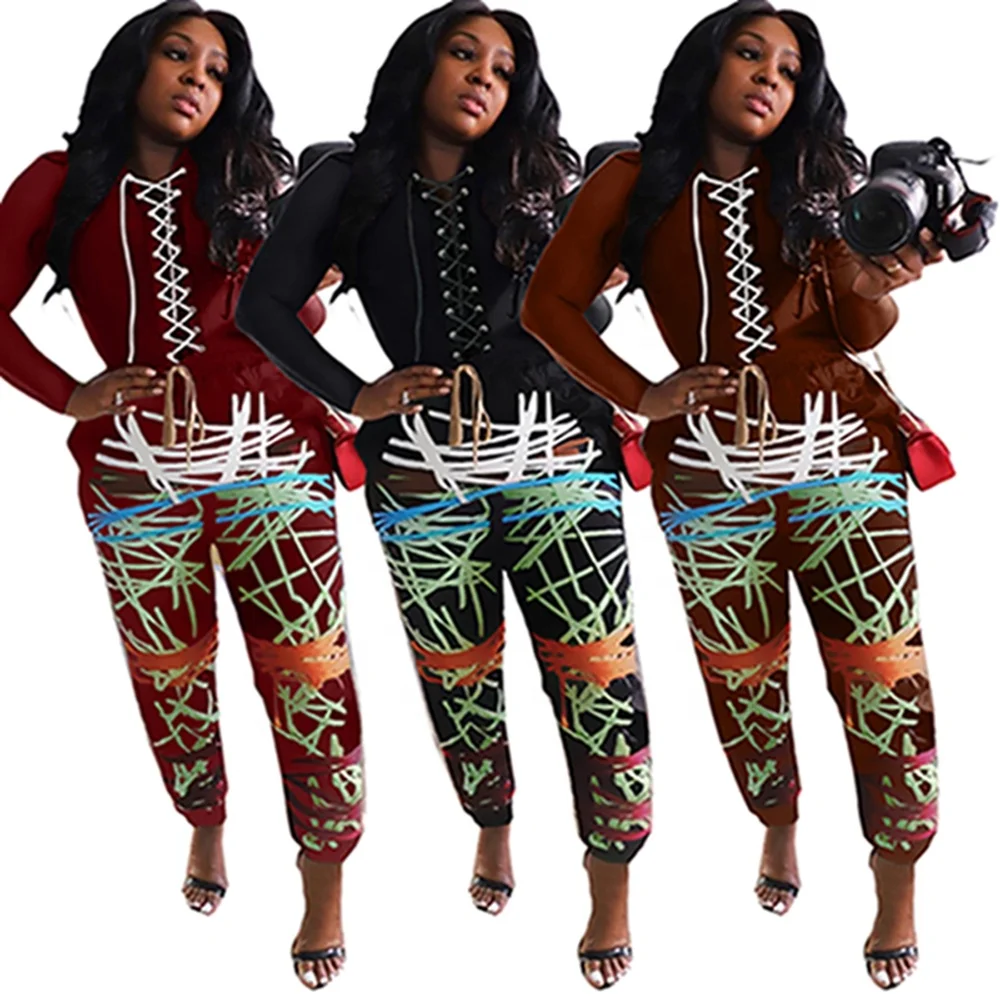 

Criss Cross Top and Pant Matching Set Women Clothing