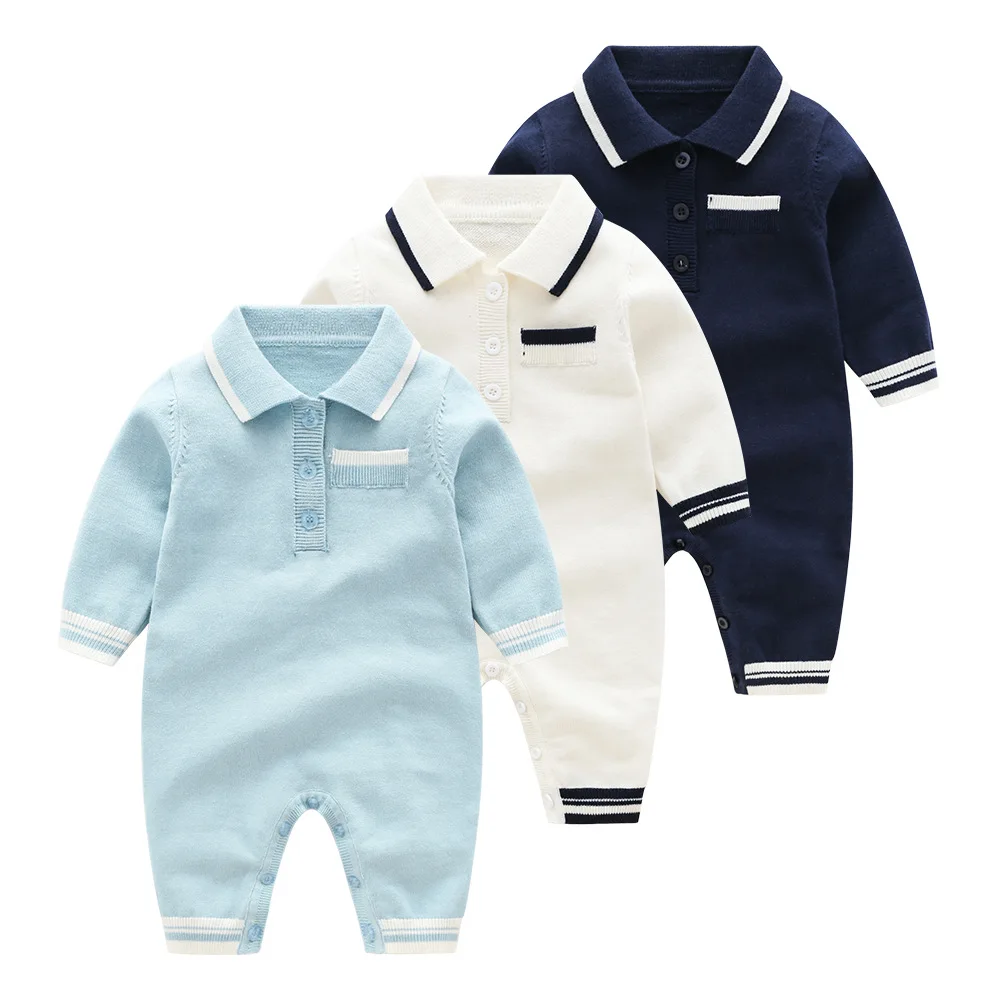 

Autumn Baby Romper Clothes Newborn Knitting Clothing Infant Baby Jumpsuits