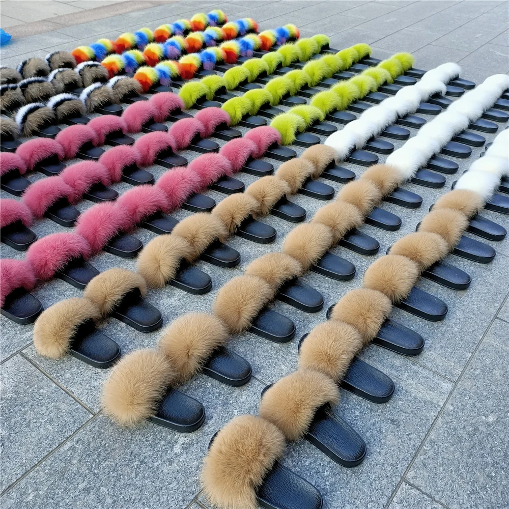 

Slide fur full racoon fur slides fur raccoon slides