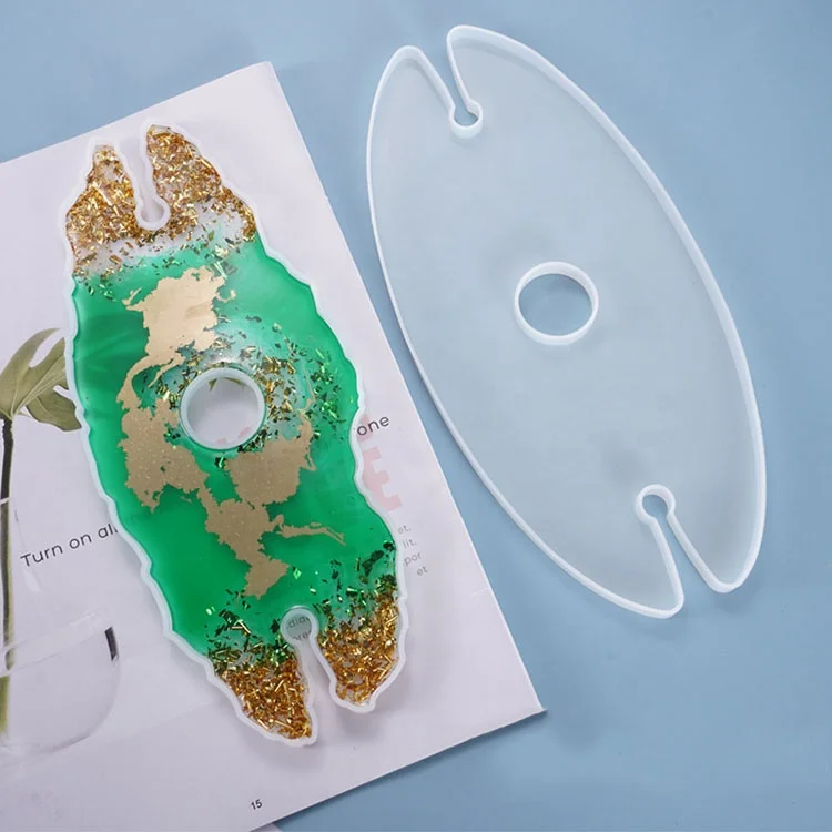 

Wine Glasses Holder Resin Mold Irregular Silicone Agate Epoxy Resin Casting Molds for DIY Crafts Tray Wine Caddy Glasses Molds