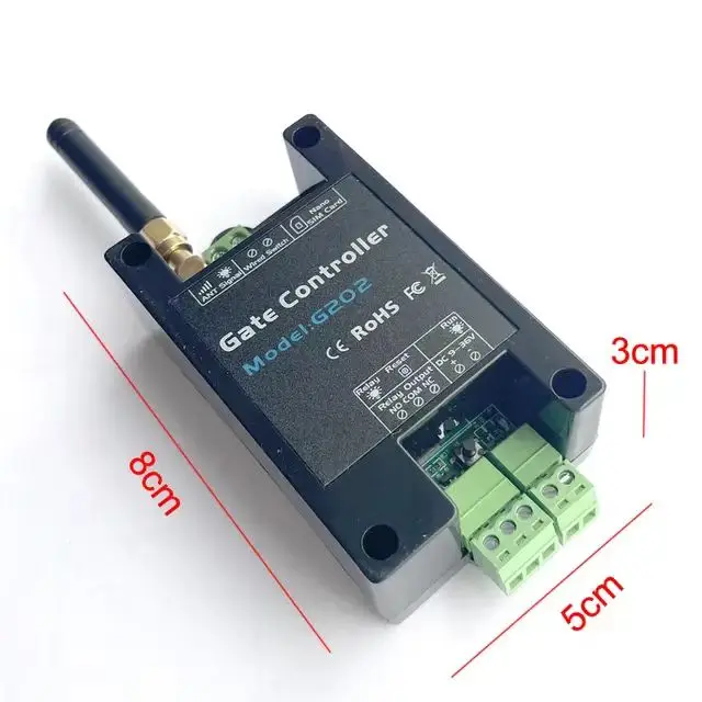 GSM 2/4G LTE Gate Opener G202 Remote Control Single Relay Switch Garage Gate Opener FreeCall RTU5024 Replace Remote Controller