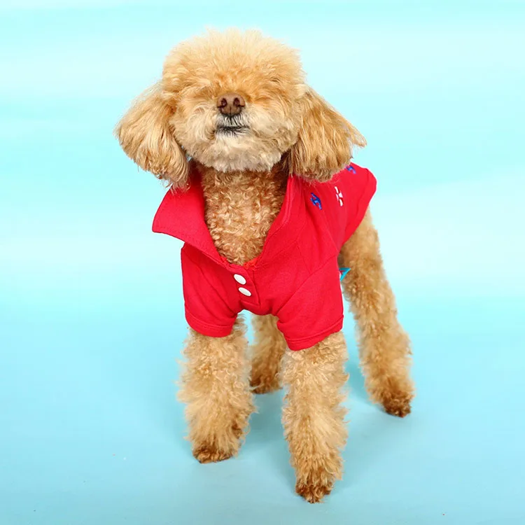 Fashion Luxury Spring Summer Dog Polo Shirt Pet Dog Clothes T Shirt ...