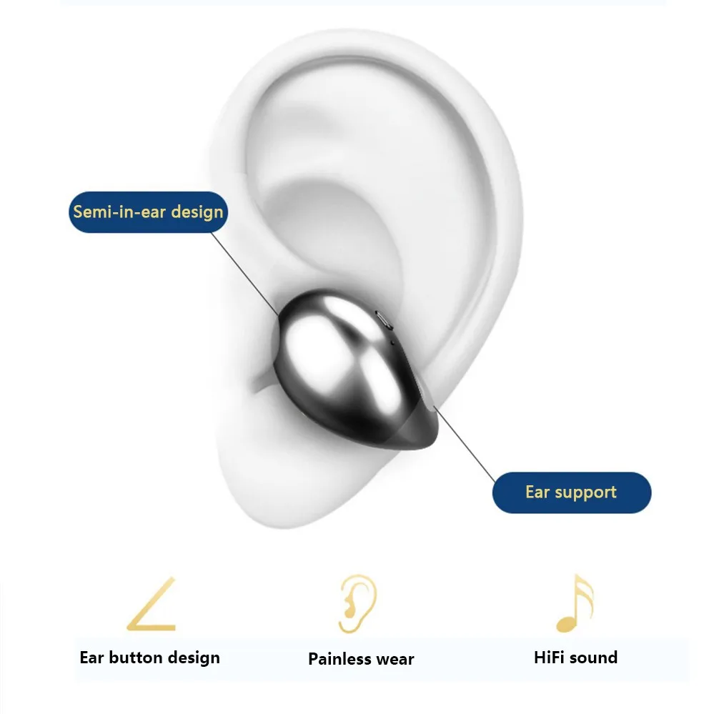 Bone Conduction Wireless Earphones Ear buds S19 Tws 5.0 Headphones Sports Earbuds Headsets with 2200mAh Charging Case - ANKUX.COM