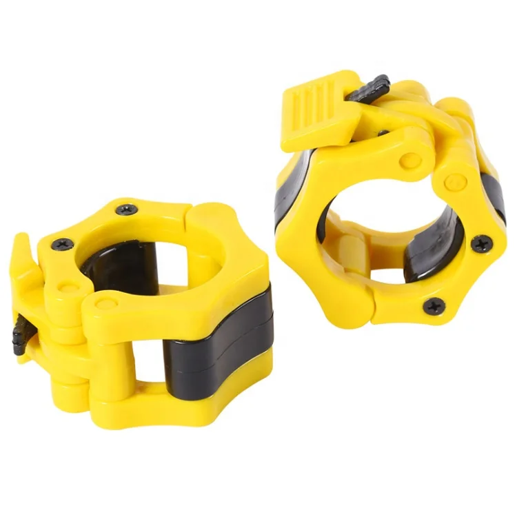 

2 Inch Barbell Clamps Collars weightlifting Dumbbell Buckle Lock Clips Clamp Barbell Collar, 7 colors
