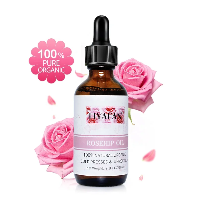 

Private Label Hair Care Oil 100% Pure Natural Organic Rose Body Skin Care Massage Herbal Rosehip Hair Oil, Customed color