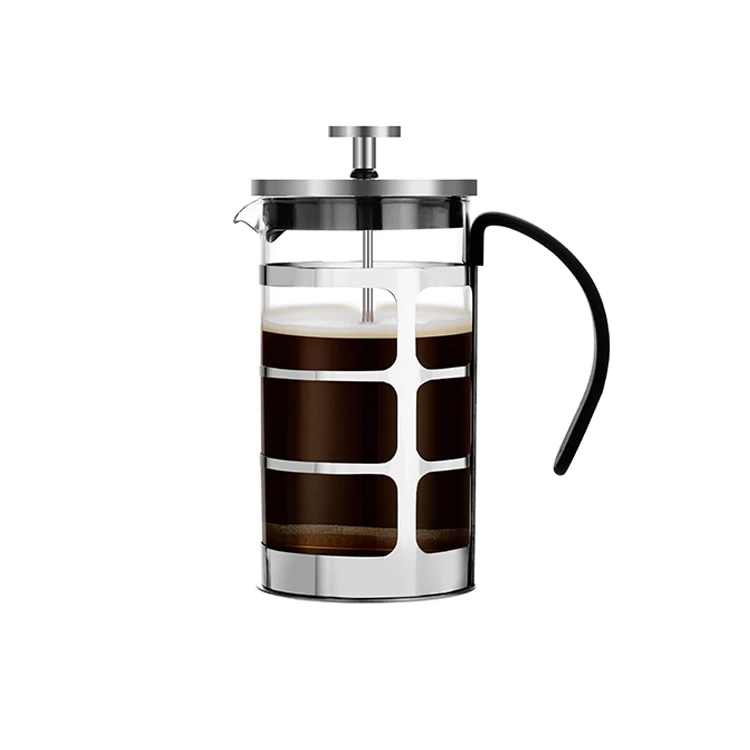 

Wholesale Amazon BPA Free Pyrex glass hot style portable coffee maker 600ML espresso french press