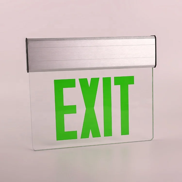 UL listed Emergency power led exit sign light with battery