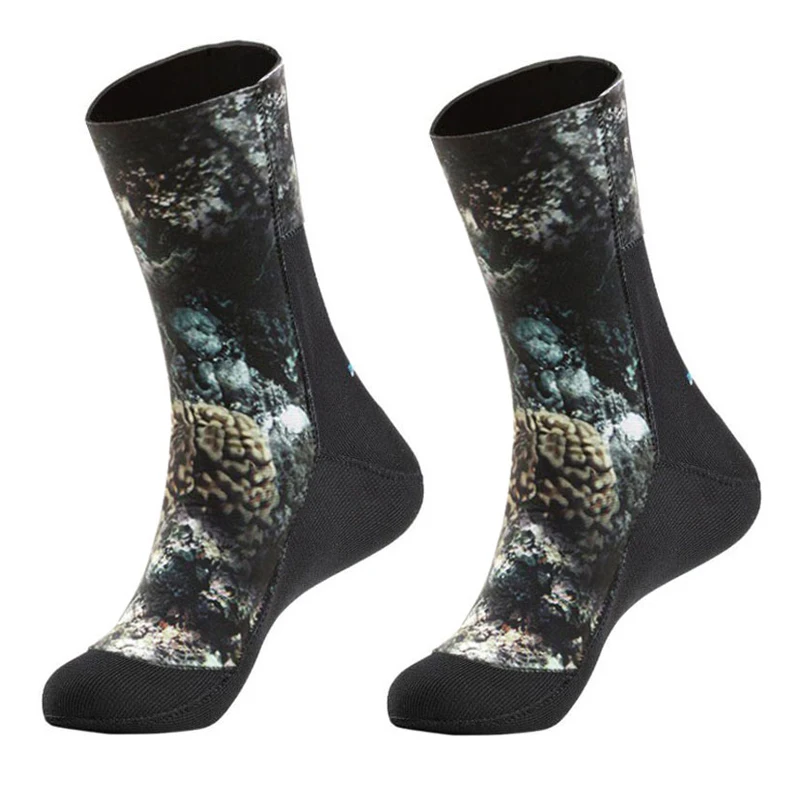 

DIVESTAR neoprene wetsuit socks ,Custom3mm5mm Opencell diving socks, Camo design