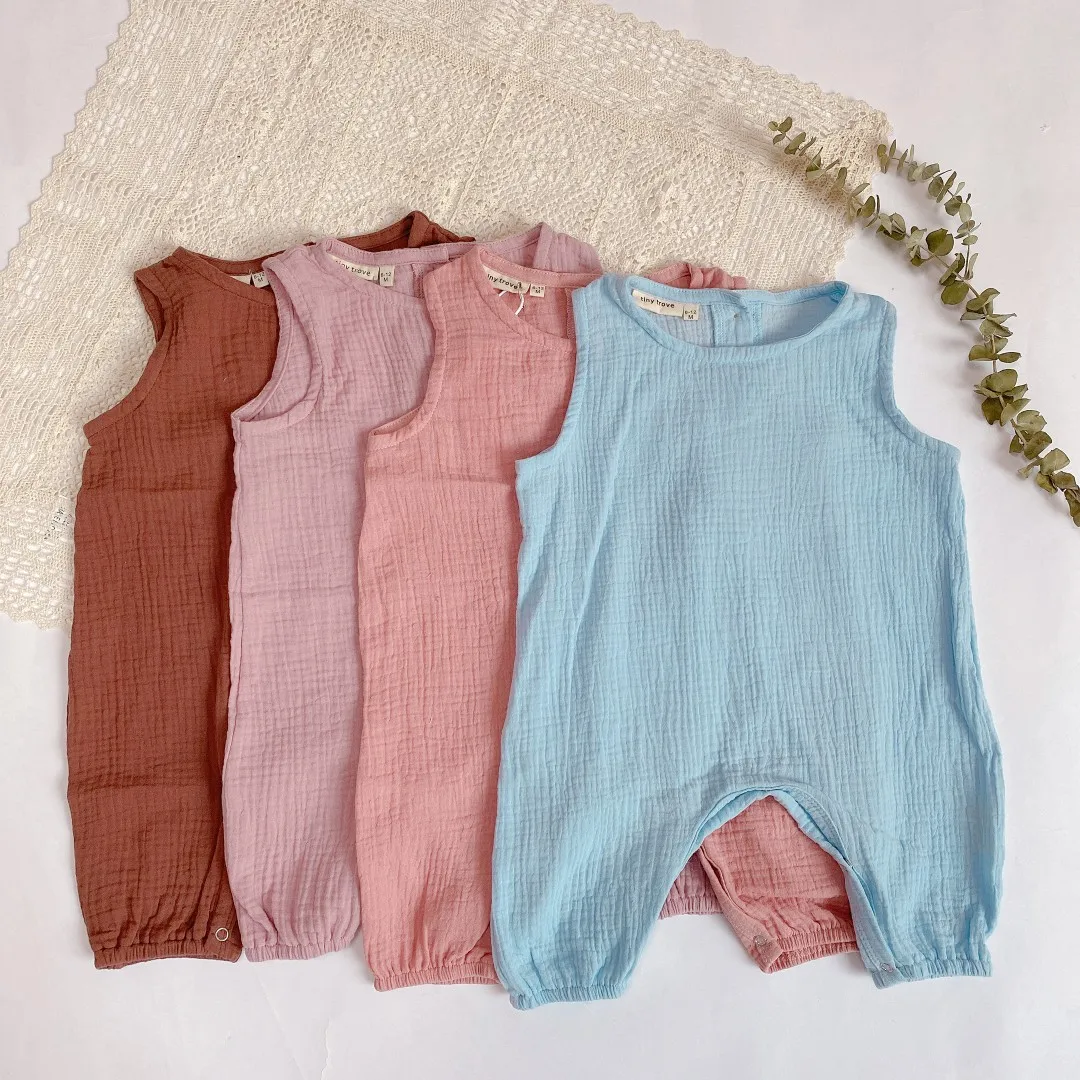 

Cotton Yarn Super Soft Breathable Fart Clothes Baby Romper