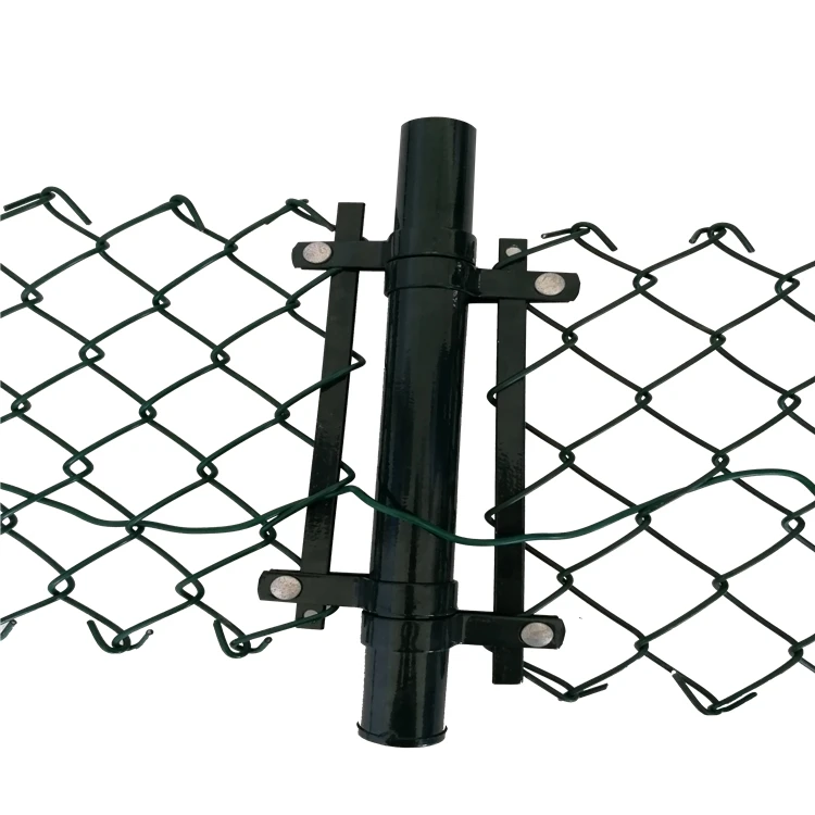 

PVC Coated Diamond Shape Wire Mesh Sports field Chain Link Fence, Green, black, white, grey and etc.