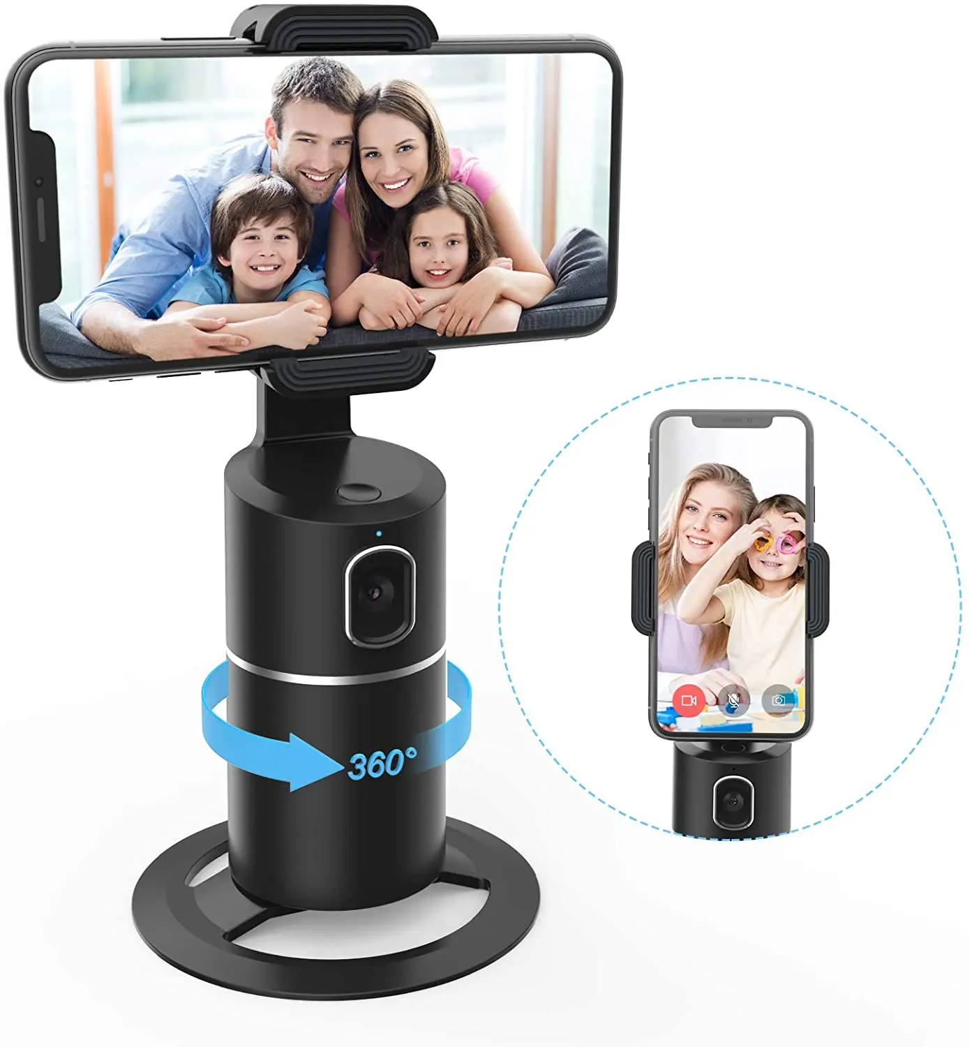 

2021 New Functional For Live Streaming And Vlog Smart Auto Face Tracking Gimbal Stabilizer Tripod Phone Holder