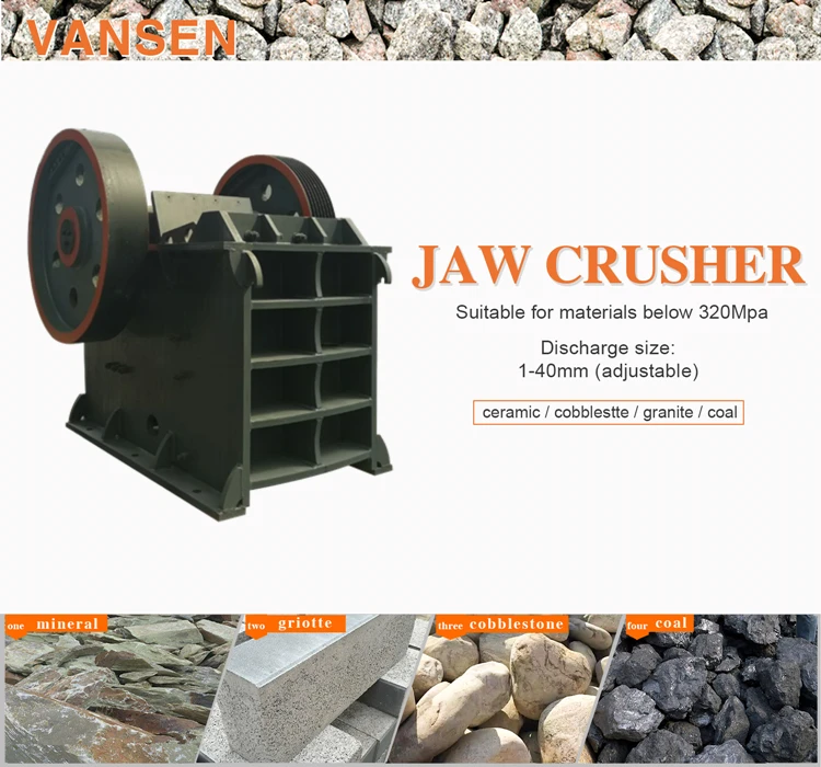 High Quality Rock Stone Pe 500750 Jaw Crusher Machine For Sale Craigslist Buy High Quality