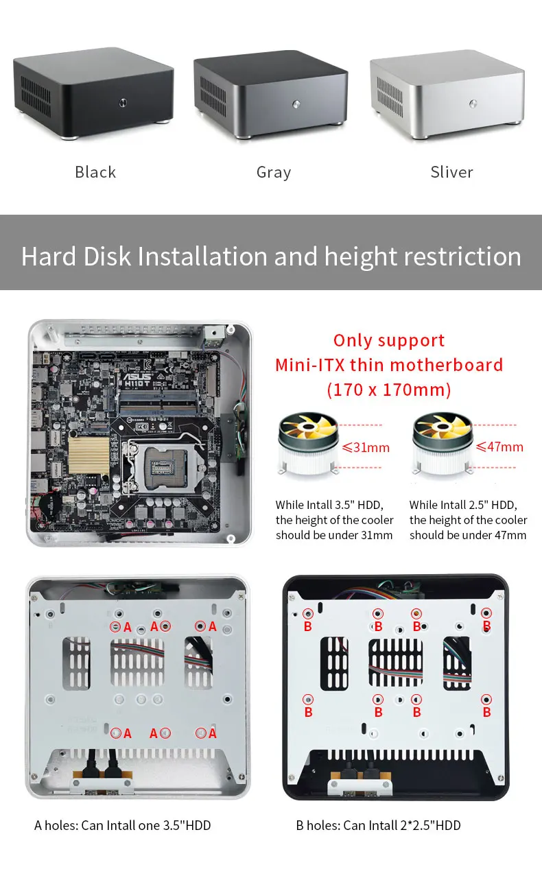 mini itx desktop computer case