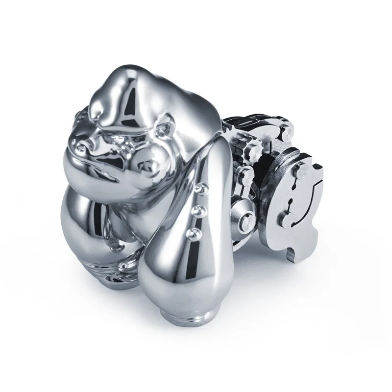 

Animal Series Self-developed Patented Stainless Steel PVD Coating Decorative Ornaments Mini King Kong Craft, Customized colors