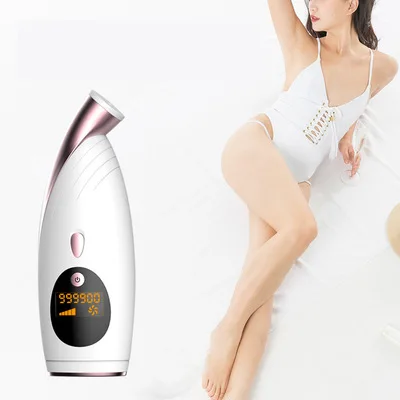

Back for wom and men alexandrite beauty equipment at home use permanent laser epilator ipl laser hair removal, White/black