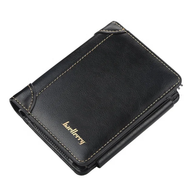 

Europe And America Popular Brand Baellerry Wallets For Men Business Short Zipper Clip Money Wallets