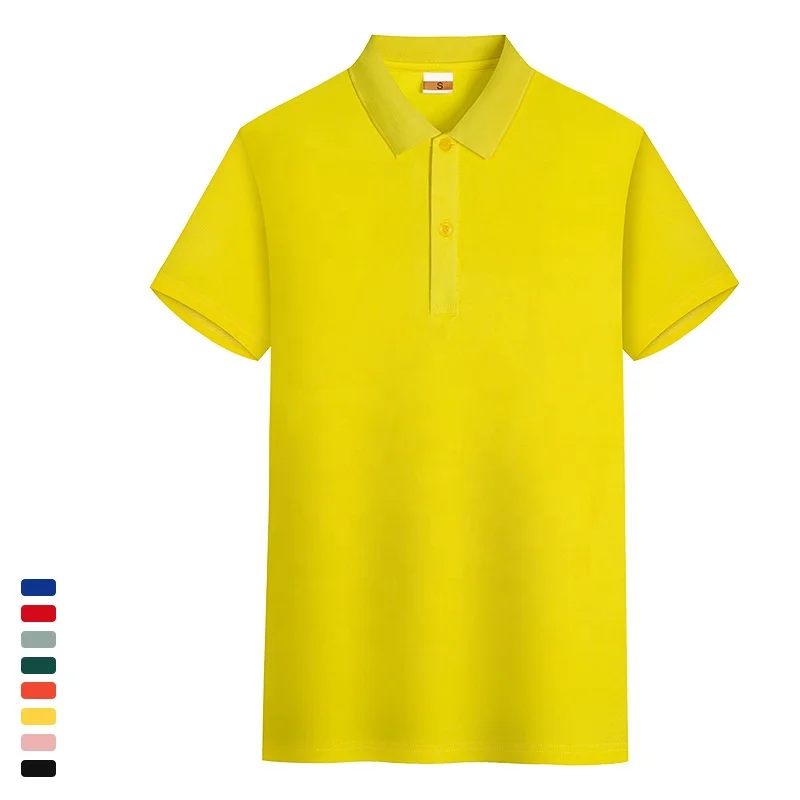 Men's Luxury Casual Short Sleeve Workwear for Shirts Custom Logo Yellow Floral Pattern T-Shirt Knitted Fabric