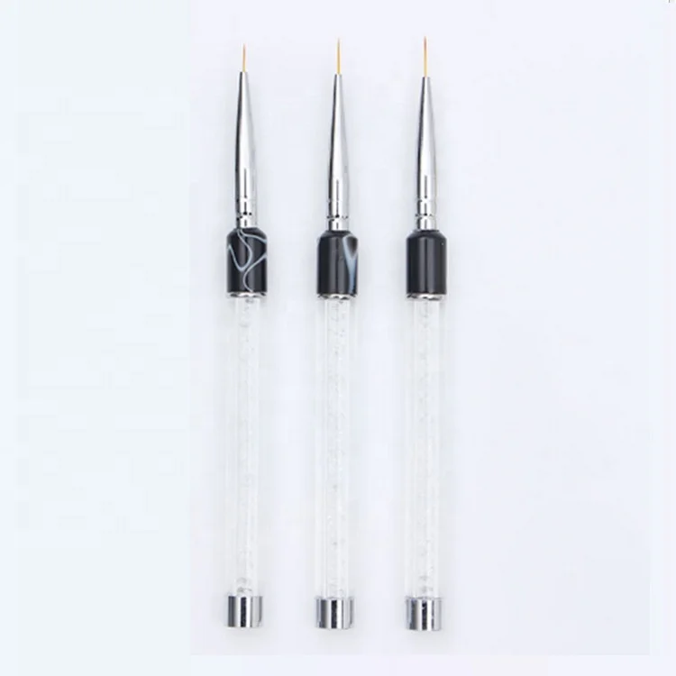 

Wholesale Nail Art Pen Acrylic Drill Handle Nail Liner Brush 11#9#7# mm