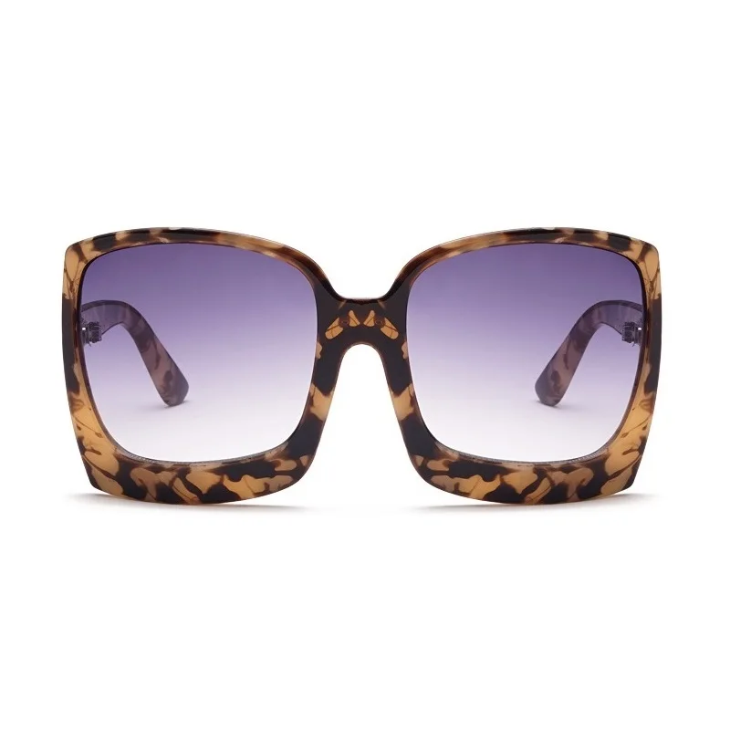 

Modern retro tortoise sun glasses women ladies big shades UV400 fashion Design oversized square sunglasses 2021, 6 color for selection