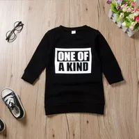 

Kids Girl Long Sleeve Black T-shirt with Letters for Spring Autumn Cute O-neck Children Girl Top Clothes for Toddlers