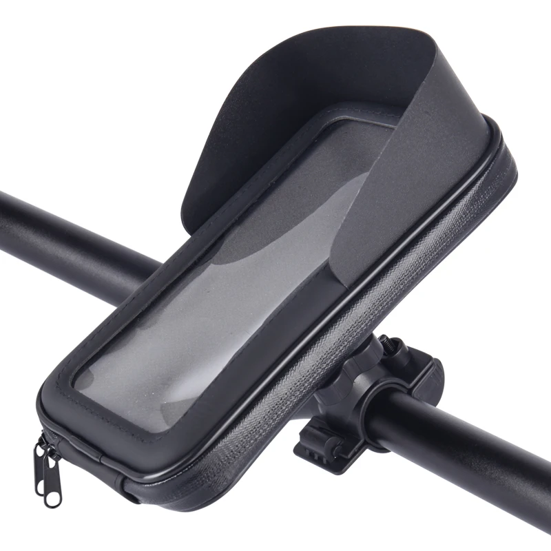 

Waterproof Cell Phone Bike Case Bag Mobile Phone Mount Holder Bicycle Motorcycle Accessories, Black